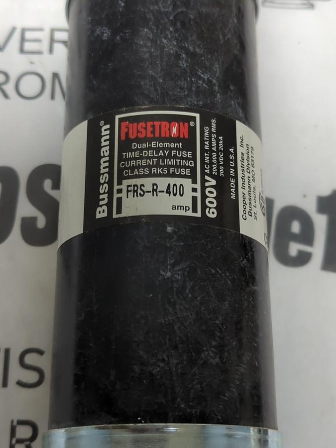 COOPER BUSSMANN,FRS-R-400,FUSETRON FUSE 400 AMP MISSING BOX