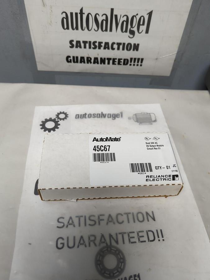RELIANCE ELECTRIC,45C67,AUTOMATE 2A OUTPUT MODULE DUAL 24V CIRCUIT REV 01 SEALED