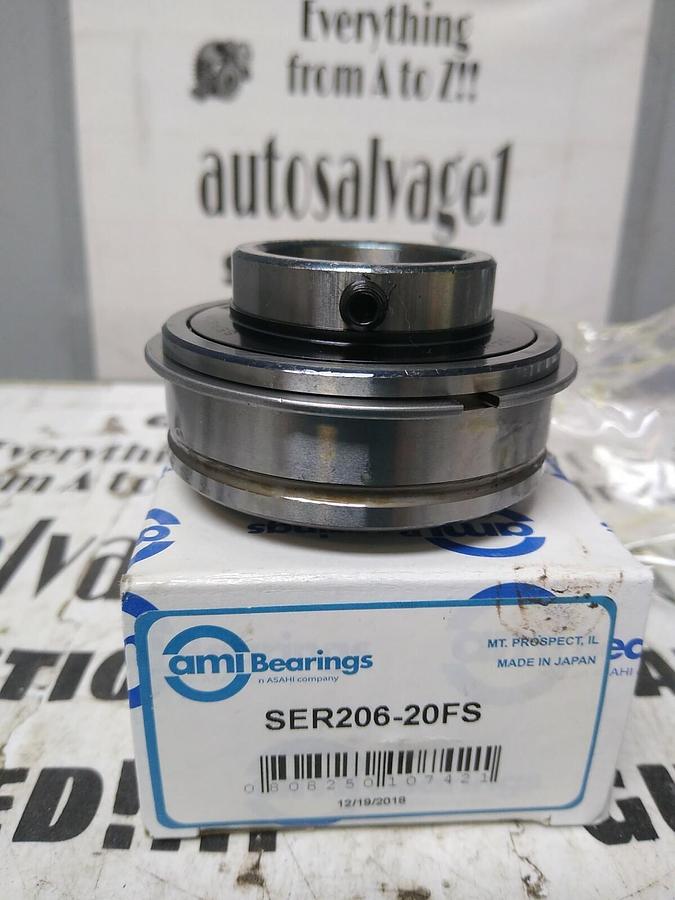 AMI BEARINGS,SER206-20FS,INSERT BEARING 1-1/4 IN NOS