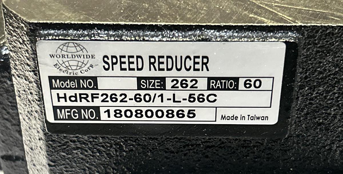 WORLDWIDE ELECTRIC,HDRF262-60/1-L-56C,SPEED REDUCER 60 RATIO NOS