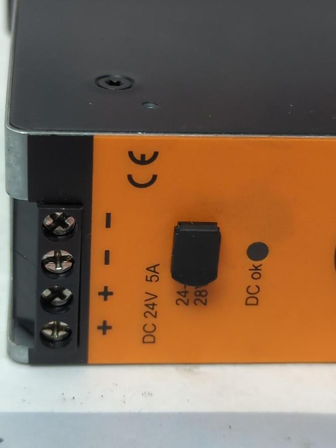 Used IFM,DN4012,POWER SUPPLY 1-PHASE 24V 5A 20W PRE-OWNED