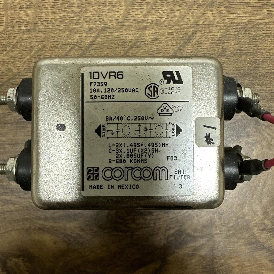 Used Corcom,10VR6,EMI filter