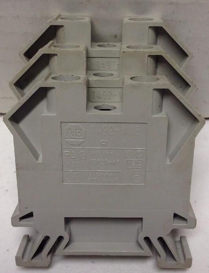 Allen-Bradley,1492-W16,Terminal Blocks LOT OF 3