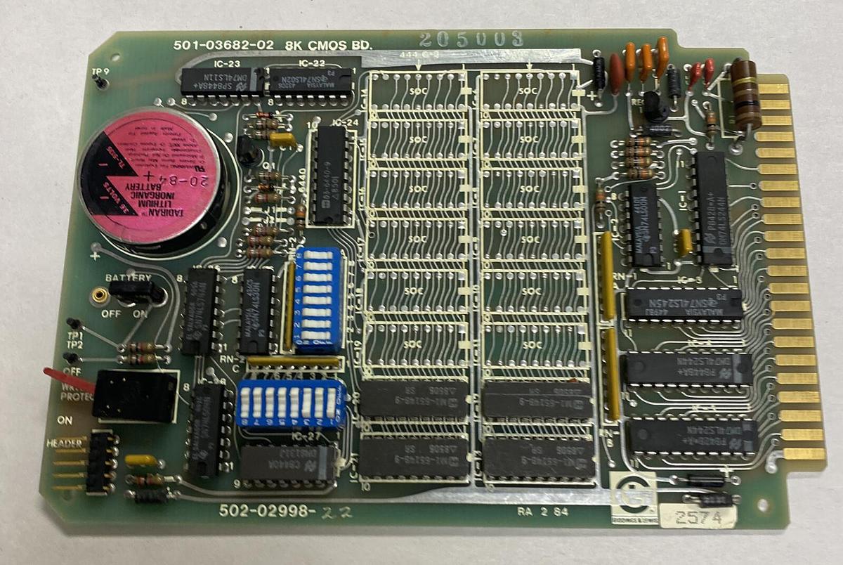Used Giddings Lewis,501-03682-02 8K CMOS BD 502-02998-22,Ram Board
