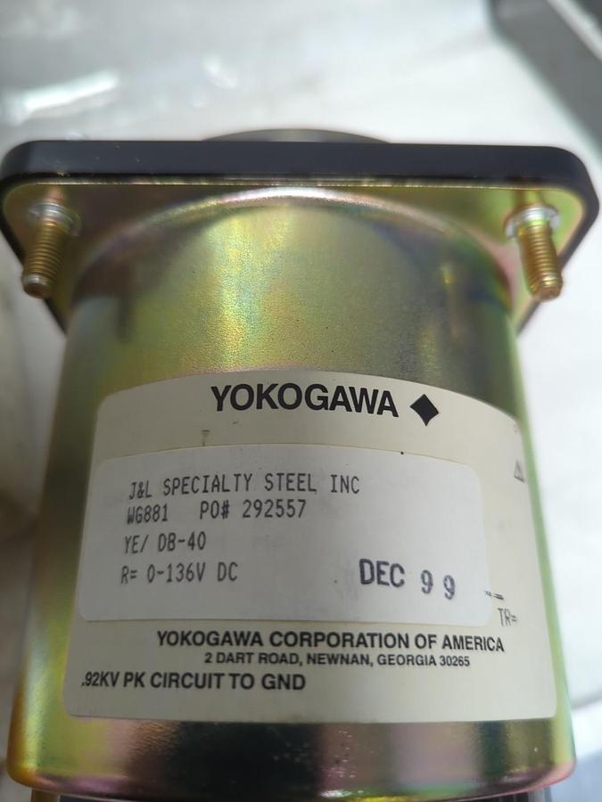 YOKOGAWA,DB-40,PANEL METER 0-600 FPM NOS