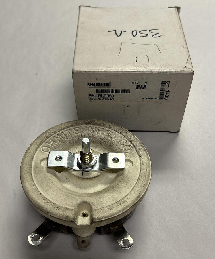 OHMITE,RLS350,RHEOSTAT 350 OHM NOS
