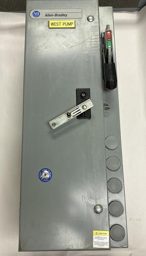 Used Allen Bradley,512-BDB-6P-24,Combination Starter Size 1 480V 120V Coil