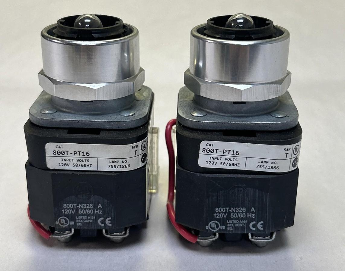 ALLEN BRADLEY,800T-PT16,PUSH BUTTON LOT OF 2 NOS