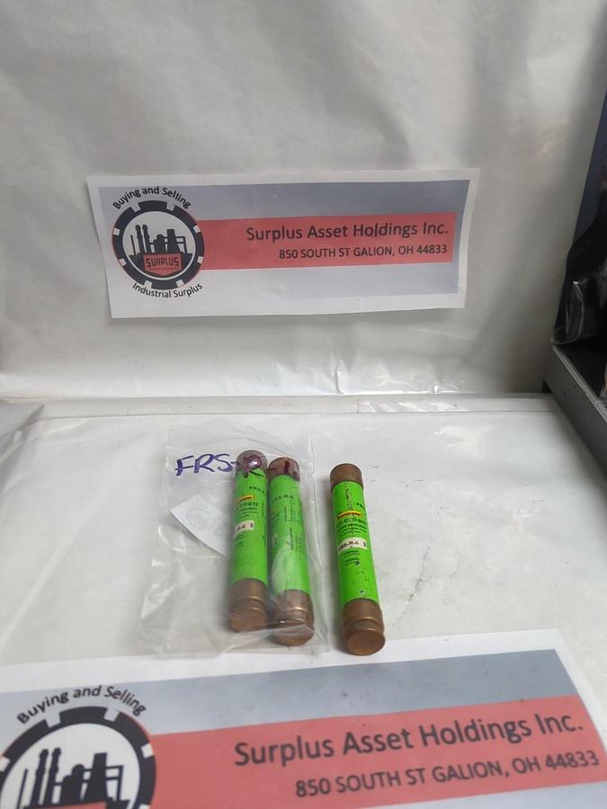 Used COOPER BUSSMANN,FRS-R-6,FUSETRON FUSE 6 AMP LOT OF 3 PRE-OWNED