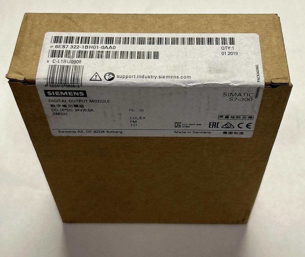 SIEMENS,6ES7322-1BH01-0AA0,OUTPUT MODULE NEW SEALED
