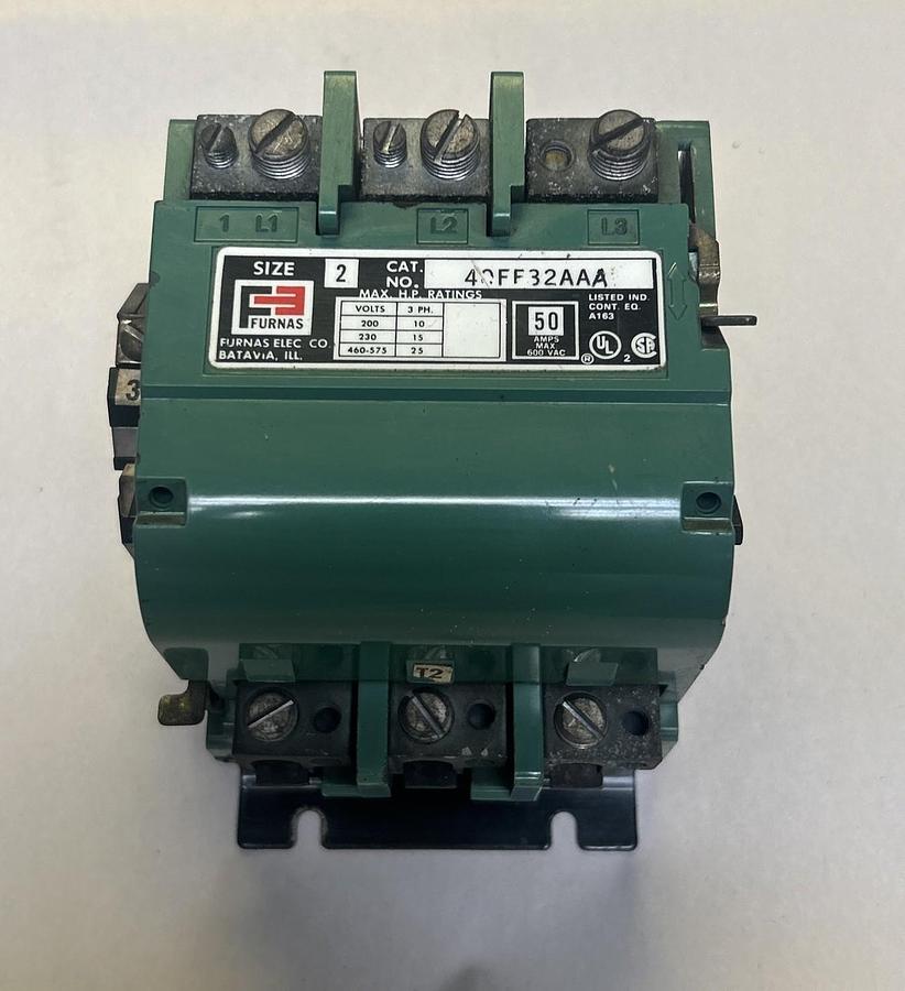 Used FURNAS,40FF32AAA,CONTACTOR SIZE 2 50A 600V
