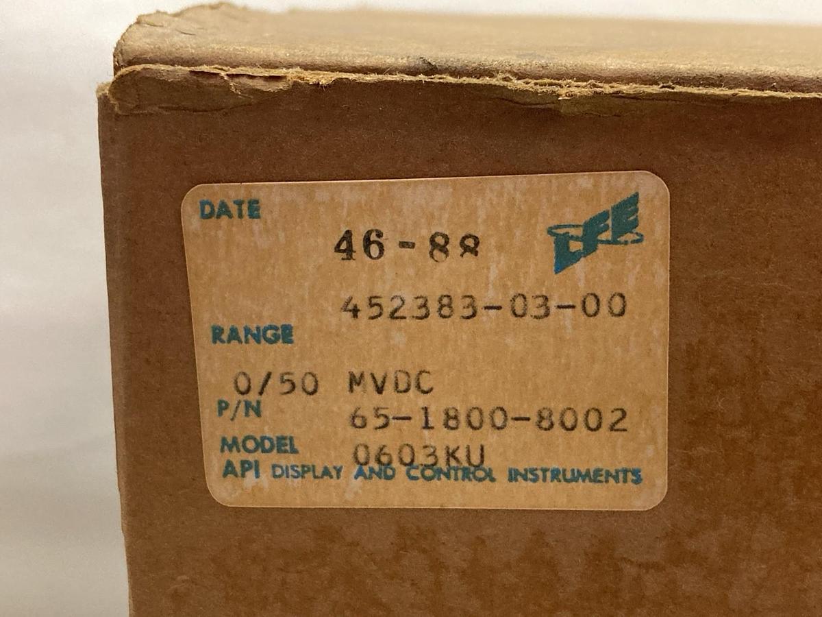 API Instruments,65-1800-8002 0603KU,Shielded Meter 0/50 MVDC