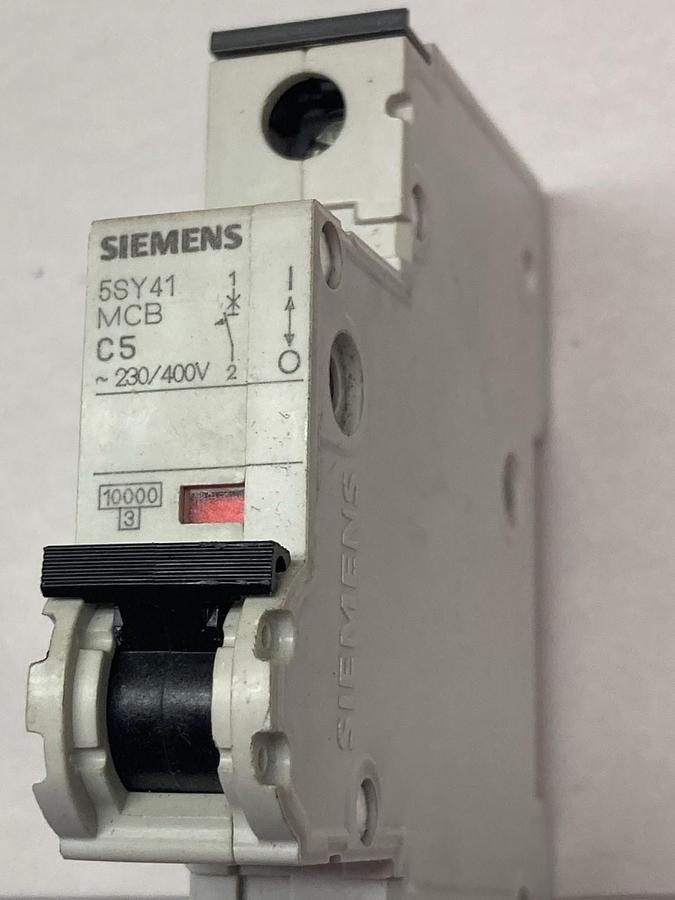 Used Siemens,5SY4111-7,Miniature Circuit Breaker 230/400V 10kA LOT of 10