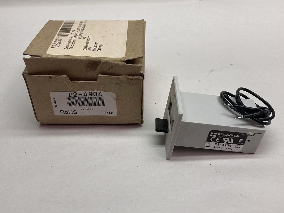 Redington,P2-4906,Trumeter Electromechanical Counter 4-Digit 115AC