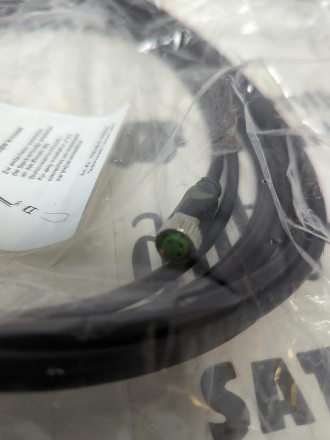Used MURR ELEKTRONIK,7000-08041-6100500, 5M M8 FEMALE CONNECTOR SENSOR CABLE..NEW
