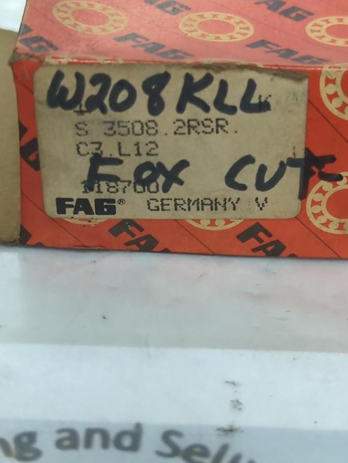 FAG,S 3508 2RSR,RUBBER SEALED BALL BEARING NOS