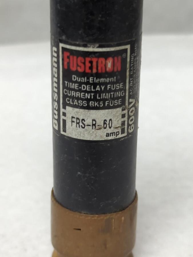 Used COOPER BUSSMANN,FRS-R-60,FUSETRON 60 AMP FUSE PRE-OWNED