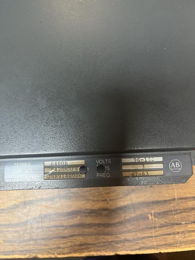 Used ALLEN BRADLEY,8420MRFE,PLC PROCESSOR SERIES 8400B
