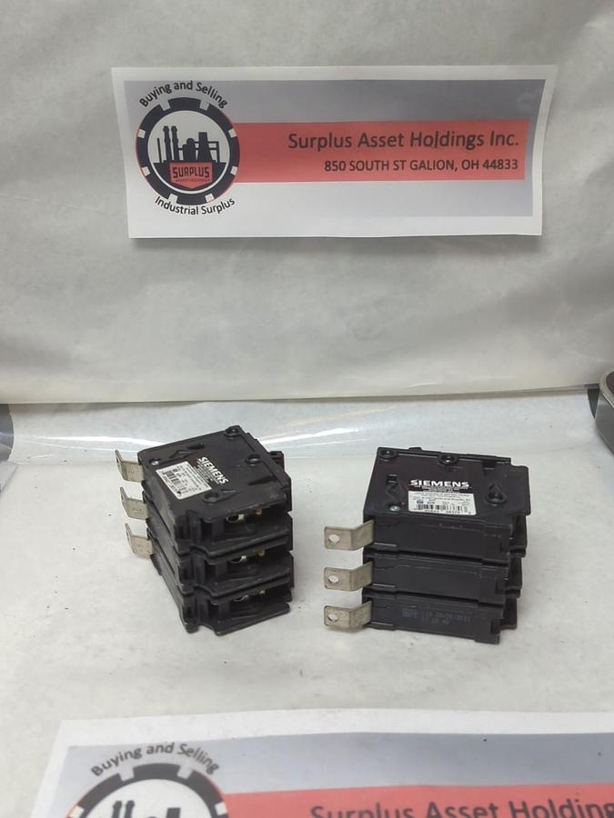Used SIEMENS,B325,CIRCUIT BREAKER 25 AMP 3-POLE LOT OF 2 PRE-OWNED