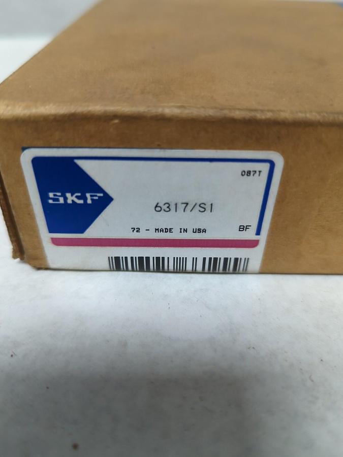 SKF,6317/S1,DEEP GOOVE BALL BEARING NOS