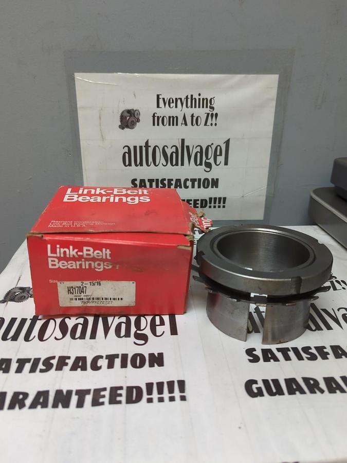 LINK-BELT,H317047,SPHERICAL ROLLER BEARING ADAPTER ASSEMBLY 2-15/16 INCH NOS