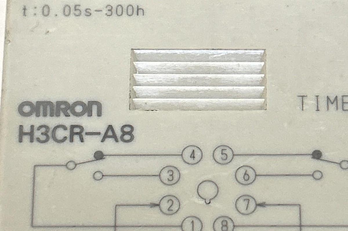 Used OMRON,H3CR-A8,TIMER 0-3 SECONDS 100-240V