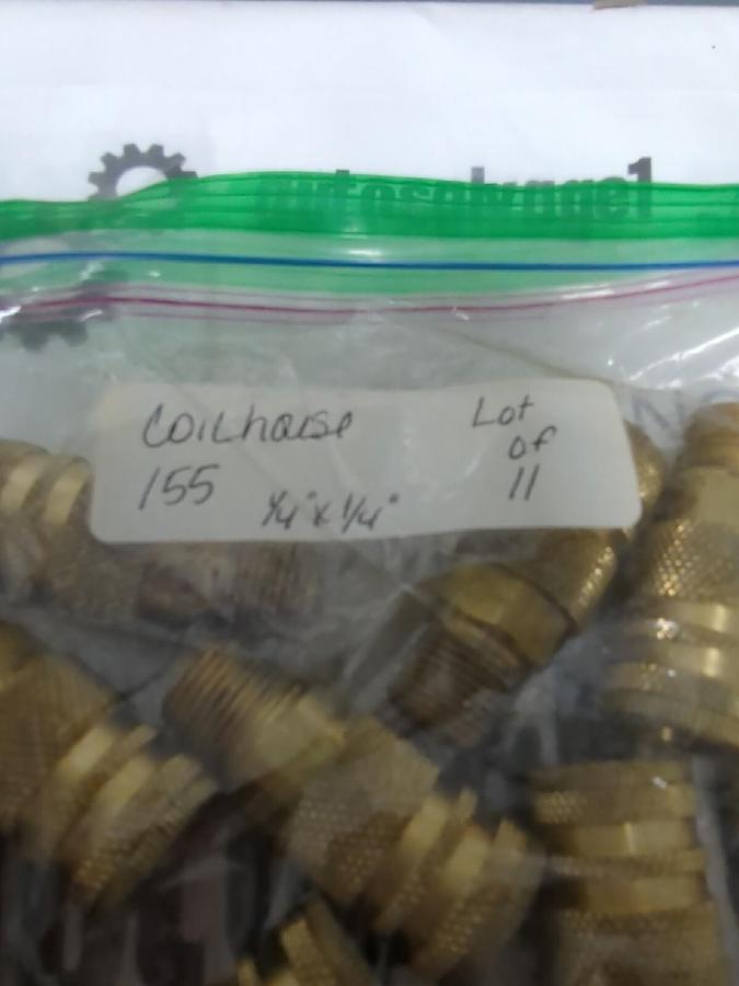 COILHOUSE,155, 1/4 INCH QUICK CONNECT PNEUMATIC AIR COUPLER LOT OF 11 NOS