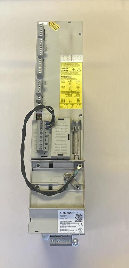 Used SIEMENS,6SN1145-1BA01-0BA2,INFEED/REGENERATIVE FEEDBACK MODULE