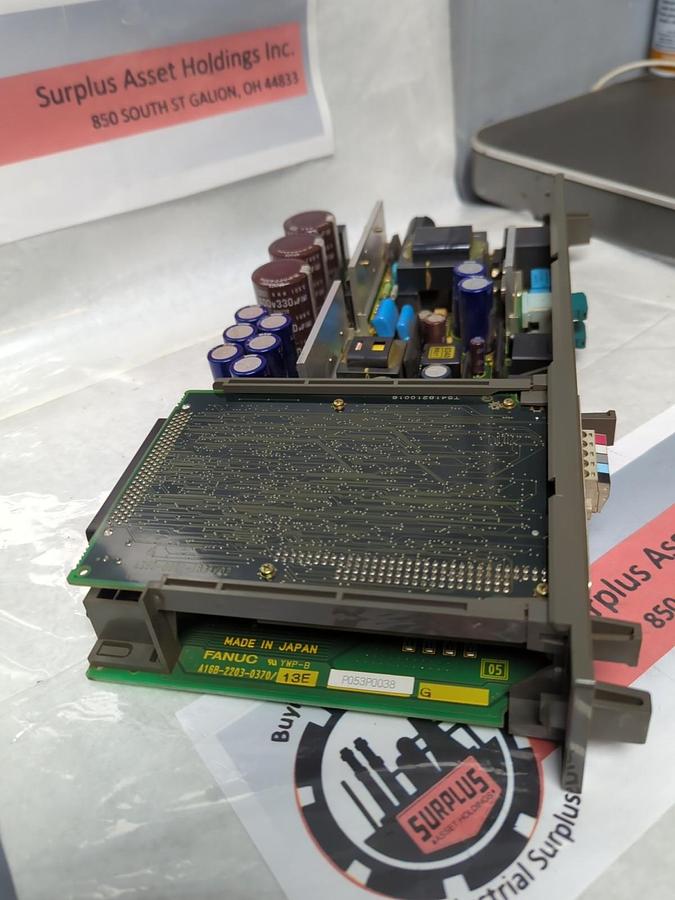 Used FANUC,A16B-2203-0370/13E,POWER SUPPLY BOARD PRE-OWNED