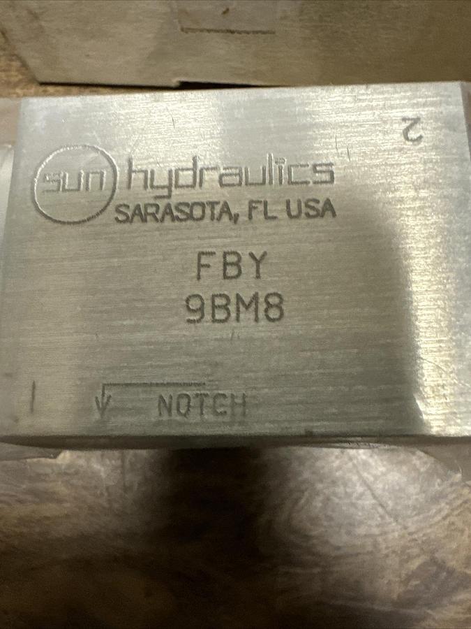 Sun Hydraulics,FBY 9BM8,Solenoid Valve
