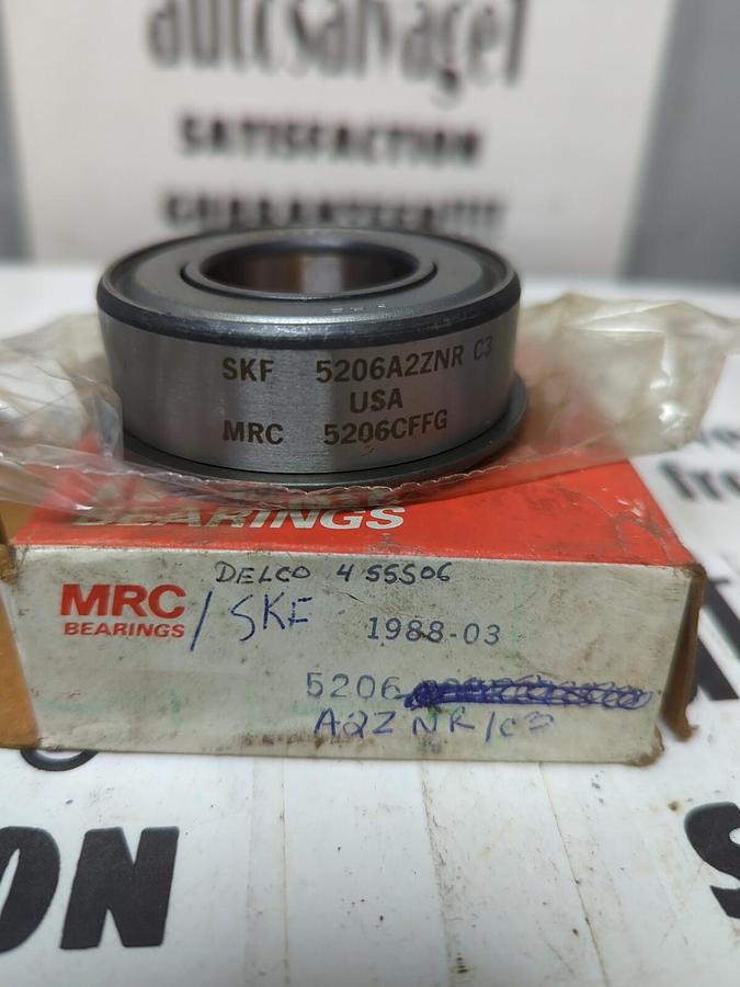 MRC,5206A 2ZNR/C3,SEALED ROLLER BEARING WITH SNAP RING NOS