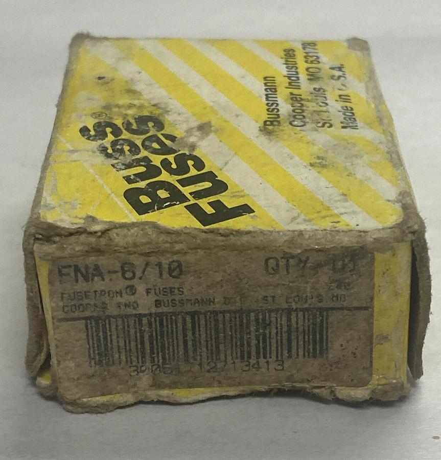 Cooper Bussmann,FNA-6/10,Fusetron Fuse Lot Of 5 NOS
