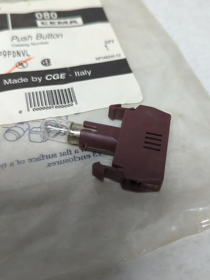 GENERAL ELECTRIC,P9PDNVL,PUSH BUTTON WITH BULB NOS