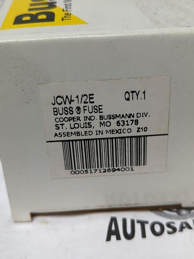 COOPER BUSSMANN,JCW-1/2E,BUSS 1/2E AMP FUSE