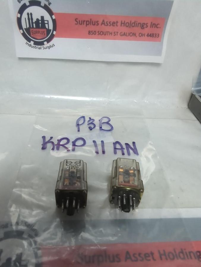 Used P&B,KRP11AN,PLUG IN RELAY 8-PIN LOT OF 2 PRE-OWNED