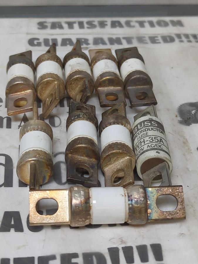BUSSMANN,FWH 35,SEMICONDUCTOR FUSES..35A/500V LOT OF 10 NOS