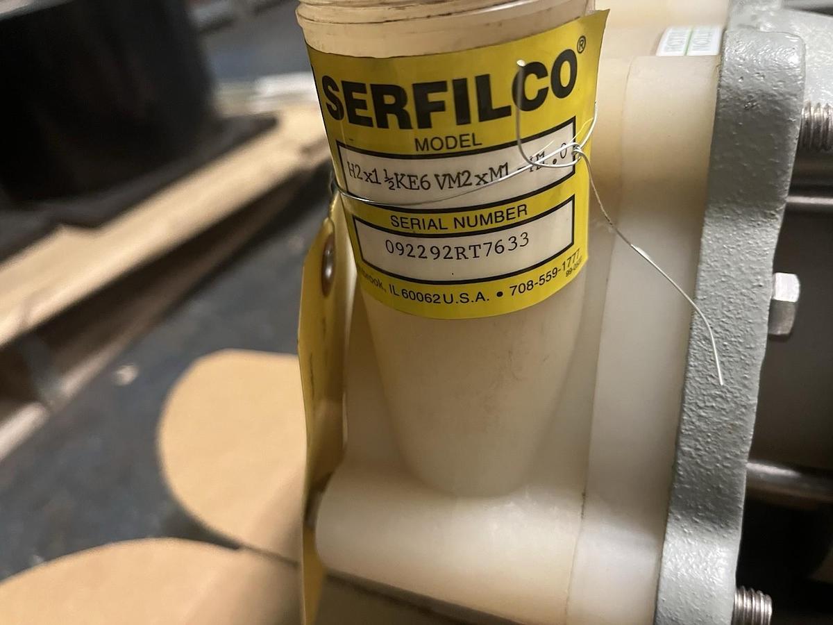 Used SERFILCO,H2-X1-1/2kE6V(M2xM1)-H1.0,SERIES HE HORIZONTAL CHEMICAL PUMP 1HP 2X1.5