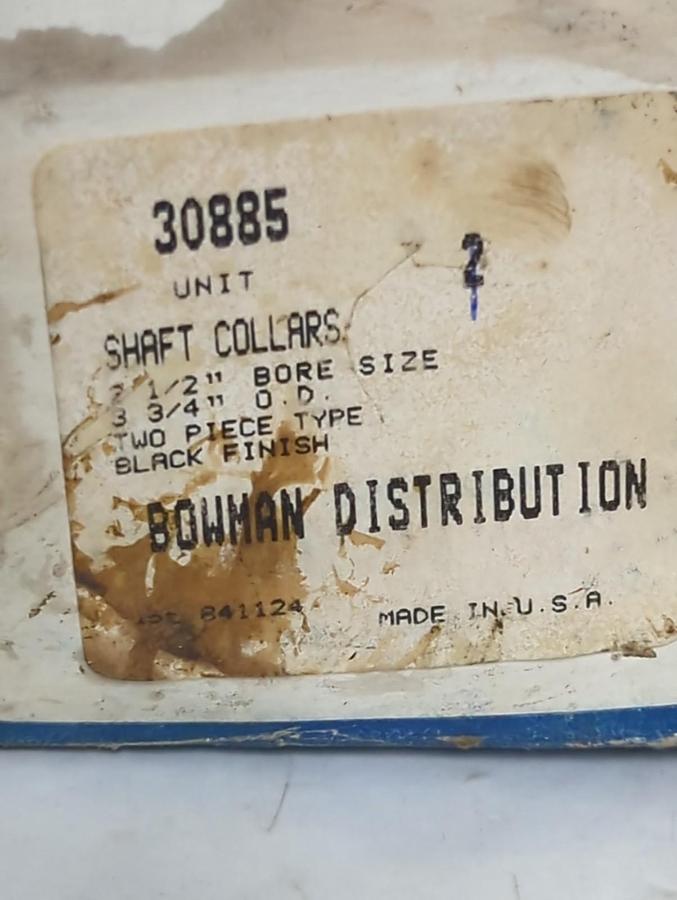 BOWMAN,30885,SHAFT COLLAR 2-1/2 INCH BORE 3-3/4 INCH OD NOS