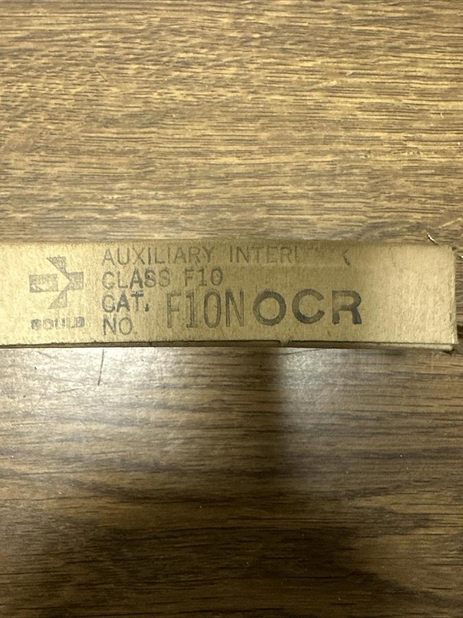 Gould,F10N0CR,Auxilliary Interlock NOS