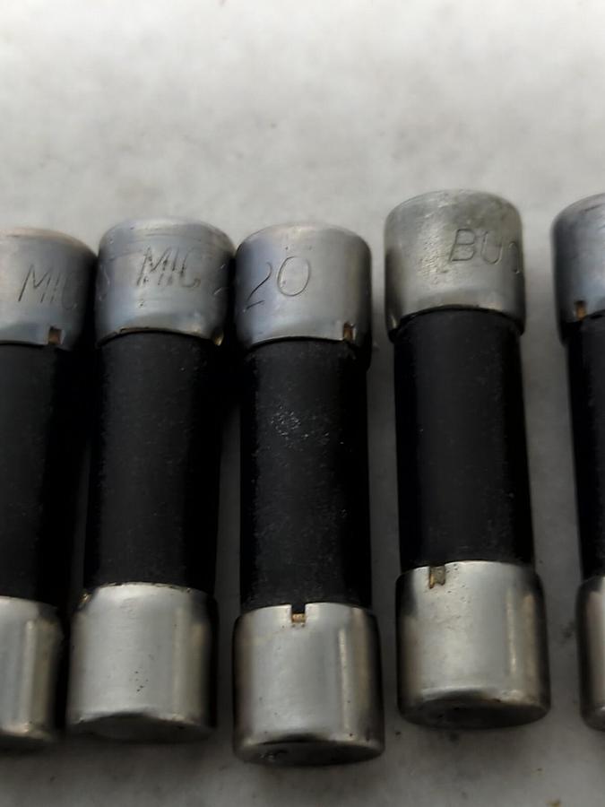 COOPER BUSSMANN,MIC-20,FUSE LOT OF 5 NOS