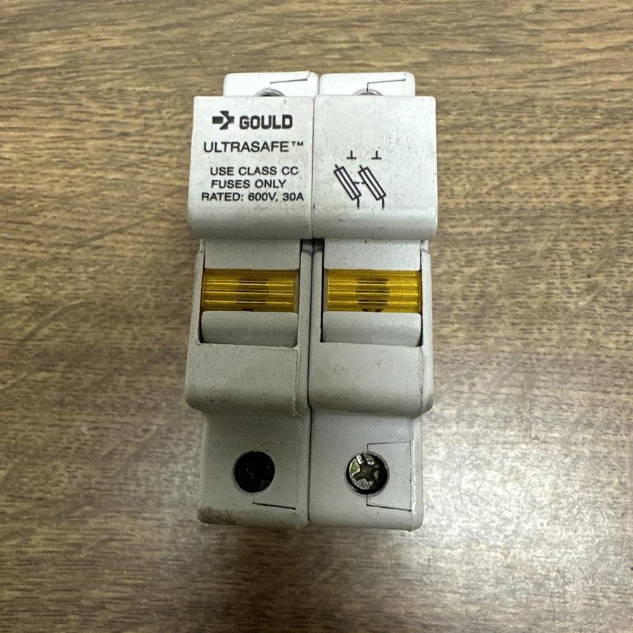 Used Gould,USCC21,Fuseholder, 600V, 30A, 2 Phase, Blown Fuse Indicator