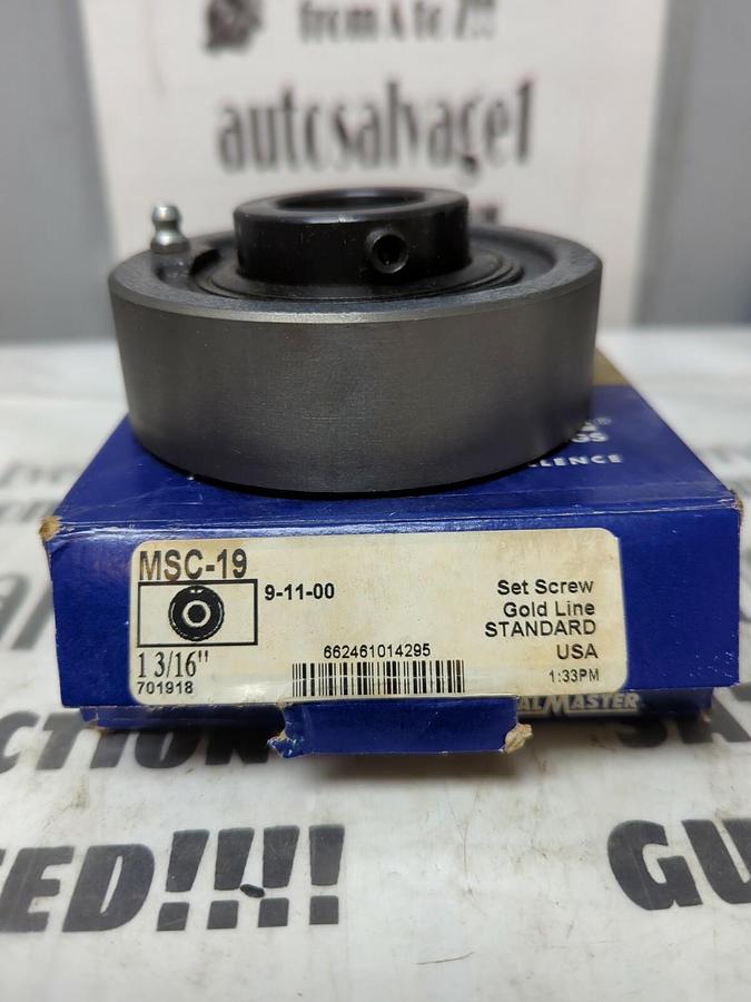SEALMASTER,MSC-19,BALL BEARING CARTRIDGE UNIT 1-3/16 INCH BORE NOS