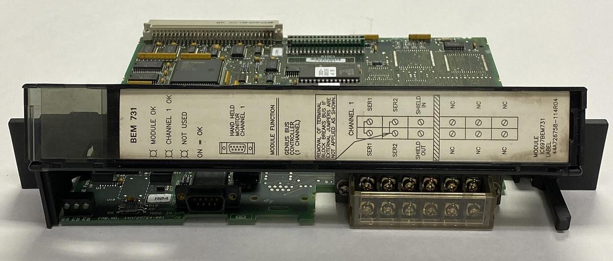 Used GE FANUC,IC697BEM731,GENIUS BUS CONTROLLER