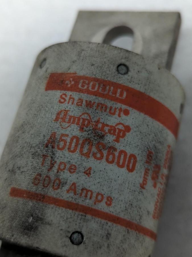 Used GOULD SHAWMUT,A50QS600,AMP-TRAP 600 AMP FUSE PRE-OWNED