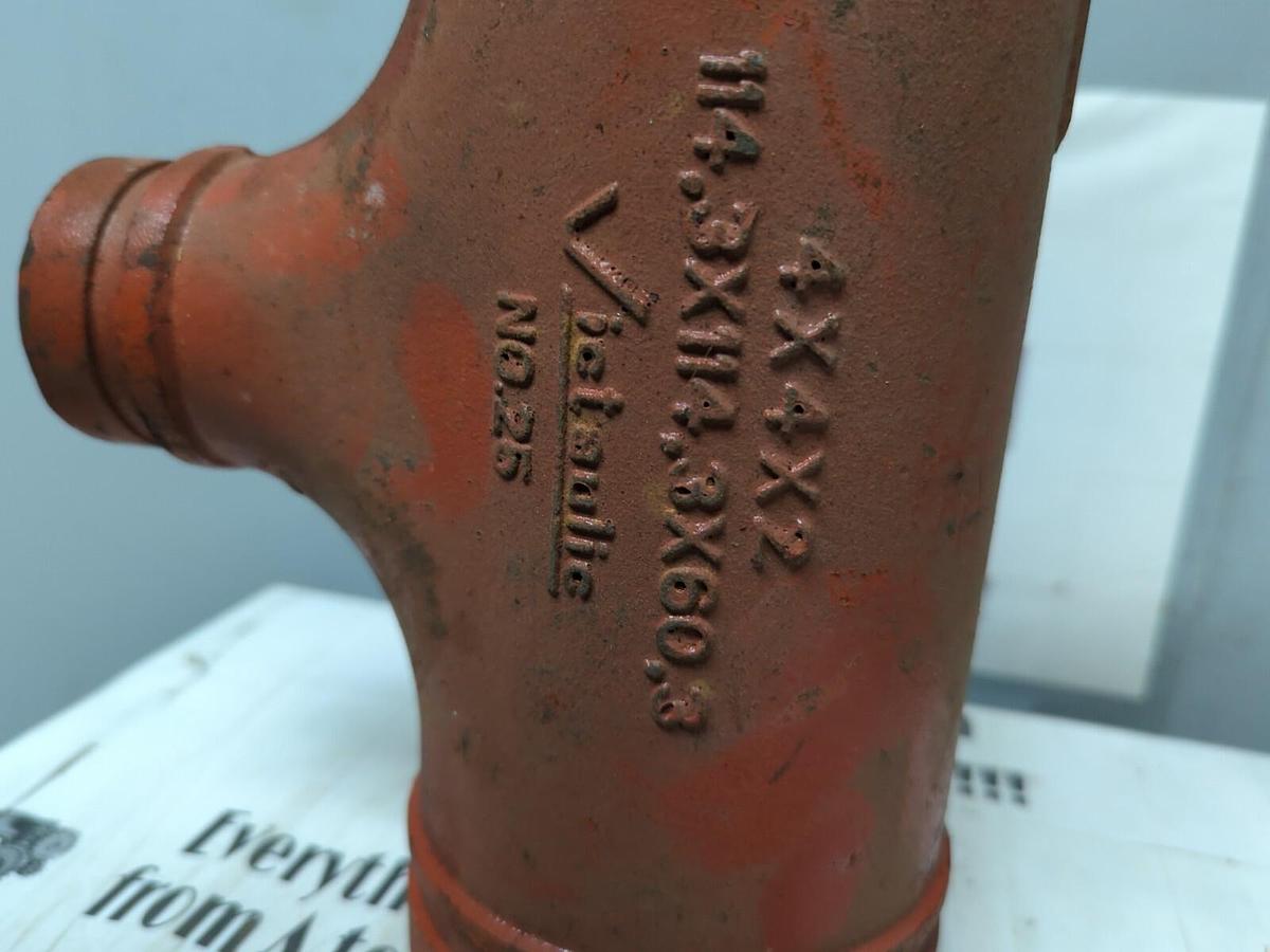 VICTAULIC,NO.25,4 IN X4 IN X2 IN TEE FITTING NOS