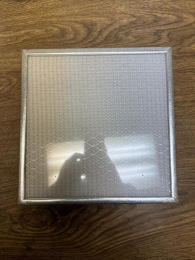 Used Permatron,IN200-1,Aluminum Electrostatic Air Filter 12"x12"x1" Washable