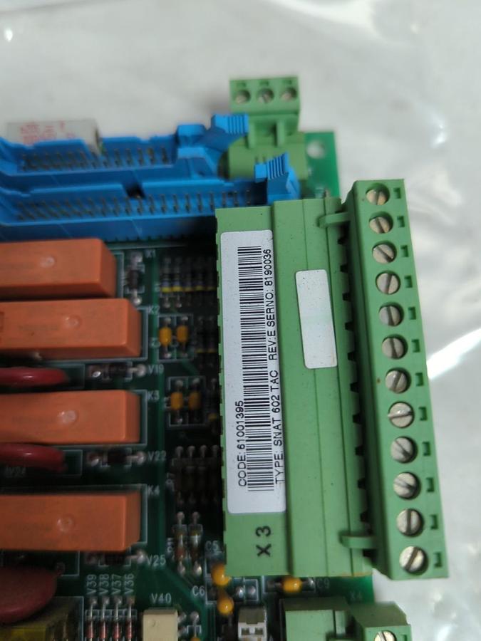 Used ABB,SNAT 602 TAC,REV E TERMINAL CONTROL BOARD 5761806-OD PRE-OWNED