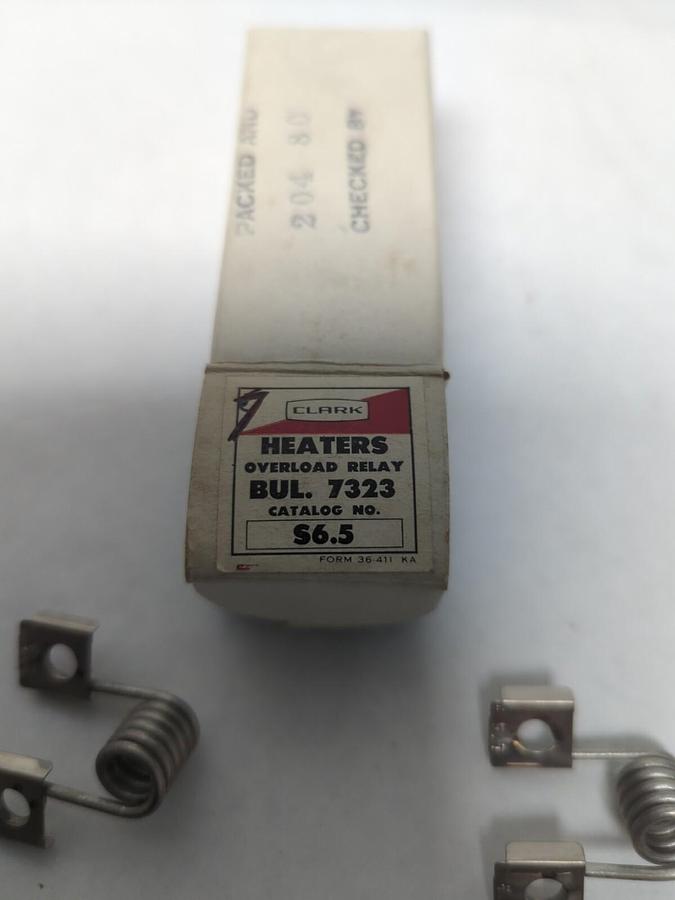 CLARK,S-6.5,OVERLOAD HEATER ELEMENT LOT OF 7 NOS
