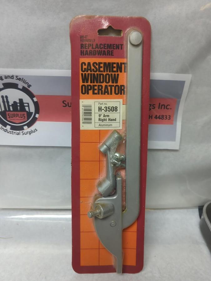 PRIMELINE PARTS CO.,H-3508,CASEMENT WINDOW OPERATOR 9 IN ARM RT. HAND NOS
