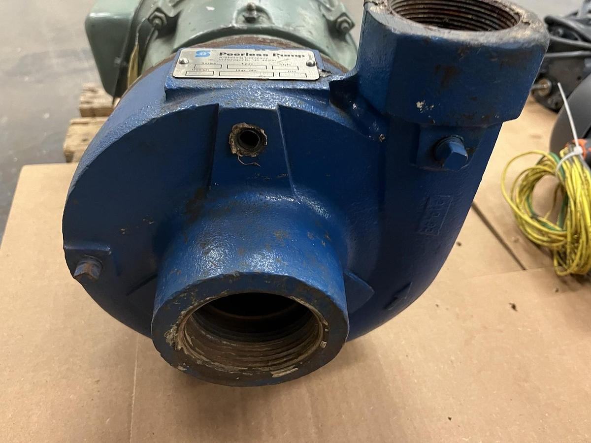 Used PEERLESS,2X3X6,CENTRIFUGAL PUMP 7.5HP 3480RPM 3PH